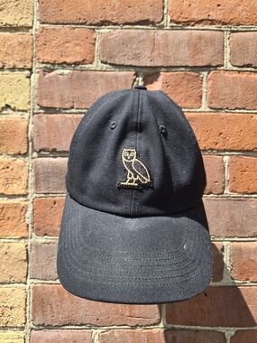 October Very Own (OVO) Cap with Gold Owl Embroidery